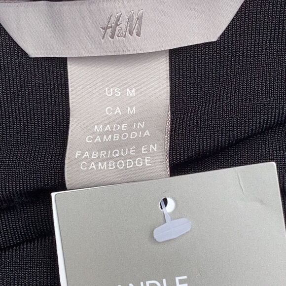 H&M NWT SPARKLY GLITTERY TOP BLOUSE WOMENS MEDIUM - Picture 5 of 7